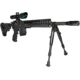 Kexuan Barrel Clamp Bipod, 7 8.25 in, Black, BP04