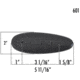 KICK-EEZ ROCKER TAPERED RECOIL PAD 2 X 5 5/8 X 11/8, 601-10-L-B