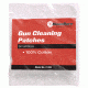 KleenBore Cotton Cleaning Patches, 75PK, 1 3/4in, .28-.35 Caliber, 1010005
