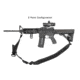 Leapers UTG BOLLA 2 to 1 Point QD Conversion Sling, 42-58in, Black, PVC-GB508B
