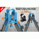 Leapers UTG New Gen Reinforced Clamp-on Bipod, Center Height 6.2-6.7in, _x000D_ TL-BP18S-A