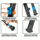 Leapers UTG New Gen Reinforced Clamp-on Bipod, Center Height 6.2-6.7in, _x000D_ TL-BP18S-A
