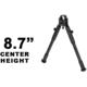 Leapers UTG New Gen Reinforced Clamp-on Bipod, 8.7in-10.2in Center Height, Black, TL-BP08S-A