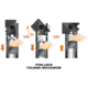 Leapers UTG New Gen Reinforced Clamp-on Bipod, 8.7in-10.2in Center Height, Black, TL-BP08S-A