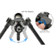 Leapers UTG Over Bore Bipod, 7 in-11in Center Height, Picatinny, Black, TL-BPOB01-A