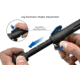 Leapers UTG Over Bore Bipod, 7 in-11in Center Height, Picatinny, Black, TL-BPOB01-A