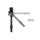 Leapers UTG PRO TBNR Bipod, 7in-9in Center Height, Picatinny, Black, TLUBP02-A