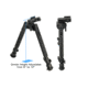 Leapers UTG Recon 360 TL Bipod, 8in-12in Center Height, Picatinny, Black, TL-BP03-A