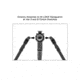 Leapers UTG Recon Flex II Bipod, 7in-9in Center Height, M-LOK, Black, TL-BPDM03