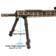 Leapers UTG RECON FLEX M-LOK Bipod, Matte Black, 8.0in-11.8in Center Height, Black, TL-BPDM02