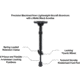 Leapers UTG RECON FLEX M-LOK Bipod, Matte Black, 8.0in-11.8in Center Height, Black, TL-BPDM02