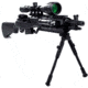 Leapers UTG Shooters Bipod, Rubber Feet, 8.7in-10.6in Center Height, Black, TL-BP69S