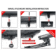 Leapers UTG Shooters Bipod, Rubber Feet, 8.7in-10.6in Center Height, Black, TL-BP69S