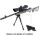 Leapers UTG Shooters QD Bipod, 8.7in-10.6in Center Height, Black, TL-BP69SQ