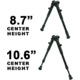 Leapers UTG Shooters QD Bipod, 8.7in-10.6in Center Height, Black, TL-BP69SQ