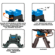 Leapers UTG Shooters QD Bipod, 8.7in-10.6in Center Height, Black, TL-BP69SQ