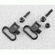 Uncle Mike's Machine screw type qd swivel set with 1 1/4'' loops