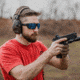 Magpul Industries Apex Eyewear Anti-Reflective Lens Sunglasses, Black Frame, Anti-Reflective, Rose/Blue Mirror Lens, Polarized, MAG113010013020