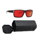 Magpul Industries Explorer Sunglasses - Men's, Non-Polarized, Gray/Red Mirror Lens, Black Frame, MAG1147-0-001-1140