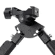 MDT Lightweight CkyePod Bipods, RRS BTC, Doublepull Legs, Black, 106345-BLK