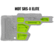 MDT Rubber Buttstock Dampeners, SRS-X Elite, Green, 107249-GRN