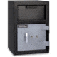 Mesa Safes Depository Safe,0.8 cu ft,8.75x13.75x11in,Key Lock,Two-Tone Black/Grey MFL2014K