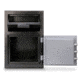 Mesa Safes Depository Safe,0.8 cu ft,8.75x13.75x11in,Combination Lock,Two-Tone Black/Grey MFL2014C