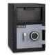Mesa Safes Depository Safe,0.8 cu ft,8.75x13.75x11in,Combination Lock,Two-Tone Black/Grey MFL2014C