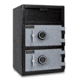 Mesa Safes Depository Safe,3.6 cu ft,2 Combination Locks,Two-Tone Black and Grey MFL3020CC