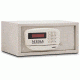 Mesa Safes Hotel Safe, All Steel with Electronic Lock, Keyed Different, 0.4 cu ft, Cream, Black, MH101E-BLK-KD