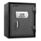 Mesa Safes UL Classified Fire Safe,1.5 cu ft,13.625x13.125x12.25in,Electronic Lock,Two-Tone Black/Grey MF60E