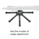 MIGHTY TACTICAL BP-02 Bipod, 6.3-9.1in Height Range, Black, MT-BP-02