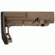 Mission First Tactical Battlelink Minimalist Stock Military For Mil Spec Size 1.148 Diameter Receiver Extensions Scorched Dark Earth