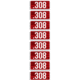 Mtm Ammo Caliber Labels .308 8-pack
