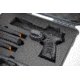 Nanuk Case 910 w/Foam For Pistol Optic Ready, Graphite, Medium, 910S-080GP-0A0-21312