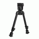 NcSTAR Bipod With Weaver Quick Release Mount/Universal Barrel Adapter Included/Notched Legs, BLACK ABUQNL