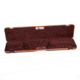 Negrini Deluxe Compact Scoped Bolt Action Rifle Case, Black/Cognac Leather Trim/Brown Interior, 1619LX/5287