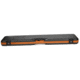 Negrini Deluxe Compact Scoped Bolt Action Rifle Case, Black/Cognac Leather Trim/Brown Interior, 1619LX/5287