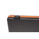 Negrini Deluxe Compact Scoped Bolt Action Rifle Case, Black/Cognac Leather Trim/Brown Interior, 1619LX/5287