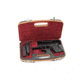 Negrini Deluxe Modern Handgun Case, Black/Cognac Leather Trim/Bordeaux, 2028SLX/5512