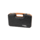 Negrini Deluxe Modern Handgun Case, Black/Cognac Leather Trim/Bordeaux, 2028SLX/5512