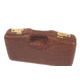 Negrini Leather Model 1911 Handgun Case, Coaba Brown Leather/Navy, 2018SPL/4836