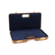 Negrini Luxury Handgun Case - 2 Gun, Nespola Leather Cover/Navy Interior, 2027PL-TAC/4845