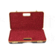 Negrini Luxury Handgun Case - 2 Pistols, Black/Nespola Leather Trim/Bordeaux Interior, 2027LX-TAC/4843