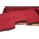 Negrini Luxury Handgun Case - 2 Pistols, Black/Nespola Leather Trim/Bordeaux Interior, 2027LX-TAC/4843