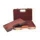 Negrini Luxury Handgun Case, Green/Cognac Leather Trim/Brown Interior, 2023LX-TAC/4841