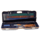 Negrini OU Deluxe Skeet Single Shotgun Case + Tube Set, Navy/Tobacco Leather/Navy Interior, 1659LX-TUBE/5161