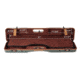 Negrini OU/SXS Deluxe Uplander Ultra-Compact Hunting Shotgun Case, Green/Cognac Leather Trim/Brown Interior, 16405LX/5493
