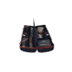 Negrini OU/SXS Deluxe Uplander Ultra-Compact Hunting Shotgun Case, Navy/Rich Tobacco Leather Trim/Navy Interior, 16405LX/5708