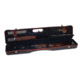 Negrini OU/SXS Deluxe Uplander Ultra-Compact Hunting Shotgun Case, Navy/Rich Tobacco Leather Trim/Navy Interior, 16405LX/5708